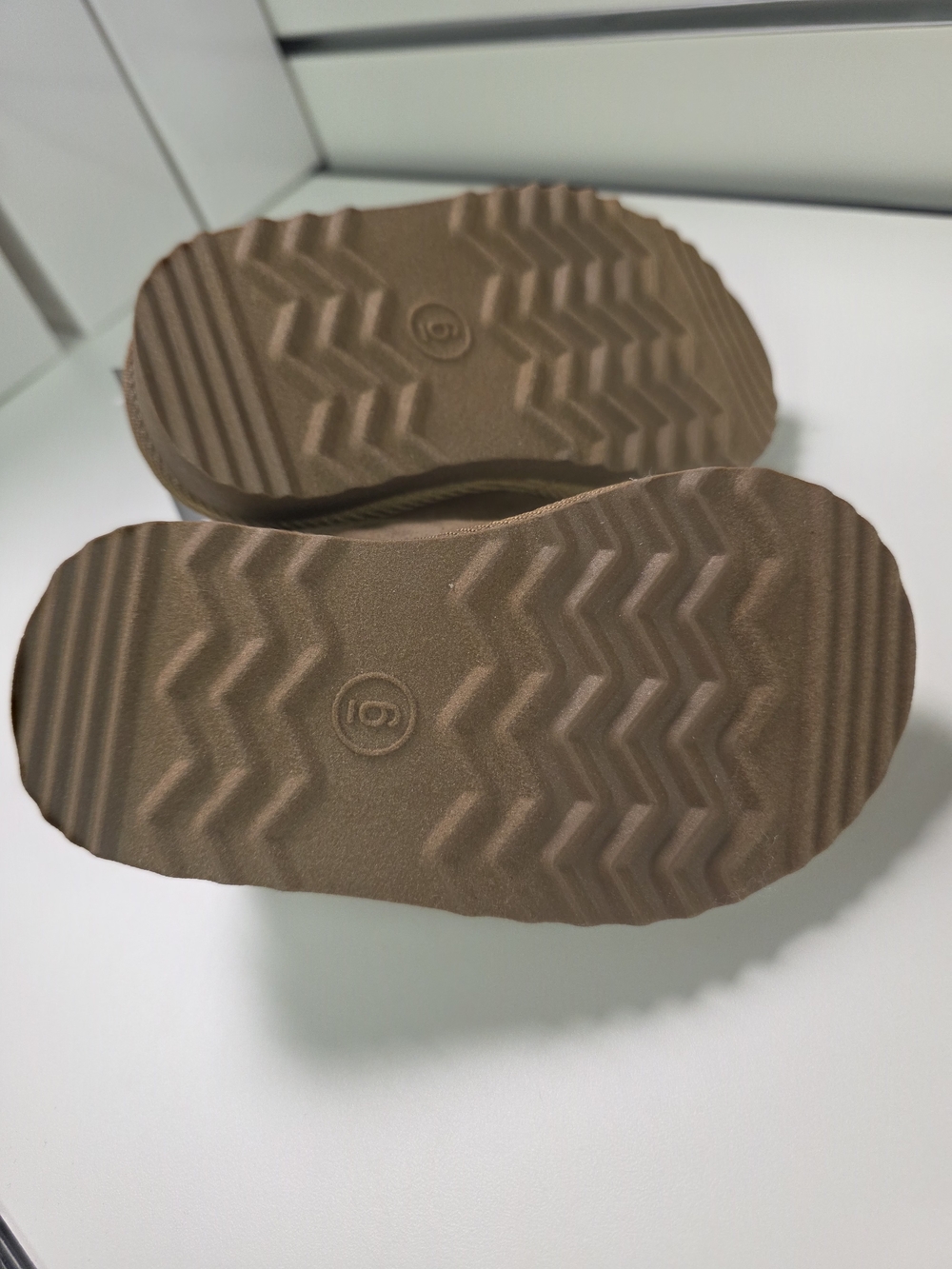 Cat & Jack Tan Suede-Look Cozy Slip-On Slippers - Picture 4 of 5